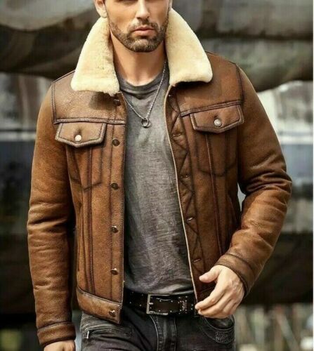 "Fox Fur Jacket for MEN" Leathers Crafted