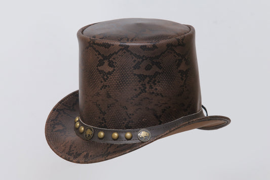 Snake Vector Top Leather Hat Leather House
