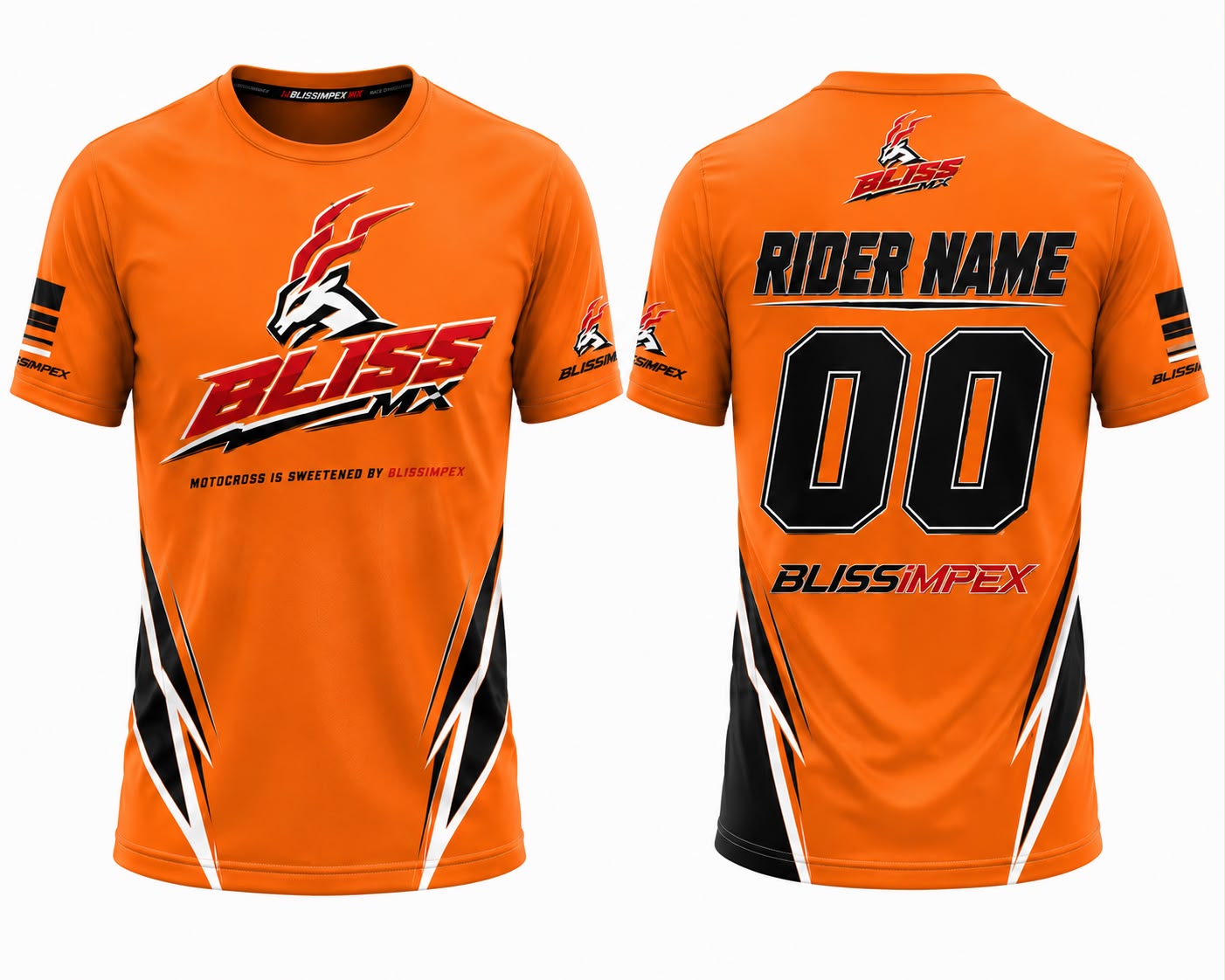 Custom Orange Motocross Jersey