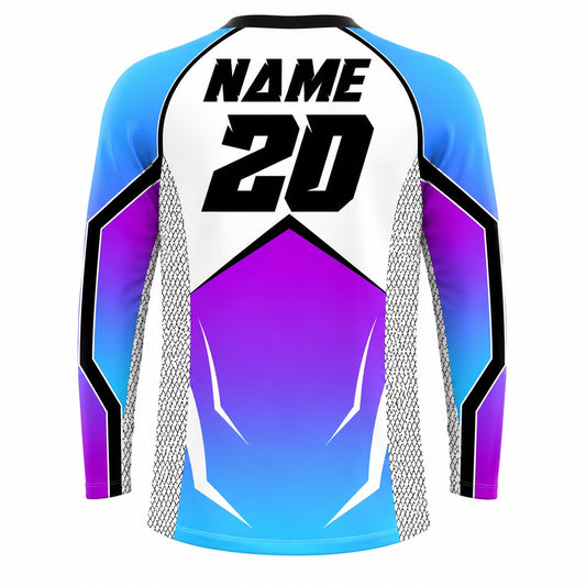 Custom MX Jersey | Bliss MX Purple Blue Racing Jersey