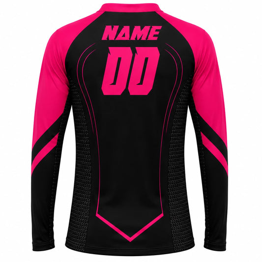 Bliss MX Pink & Black MX Jersey, Custom MOTOCROSS Jersey
