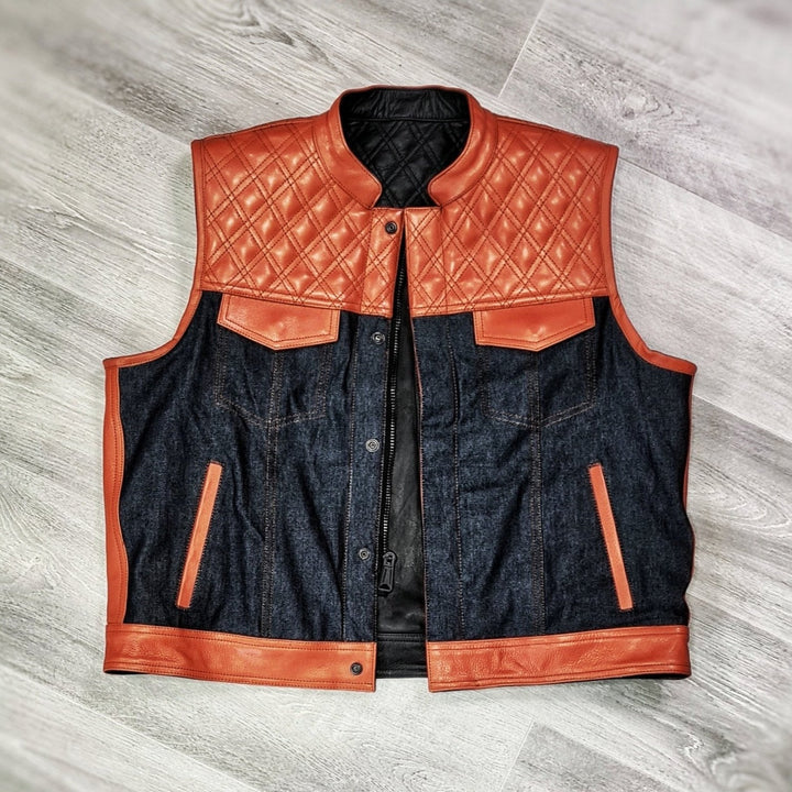 Double Sided Leather Vest