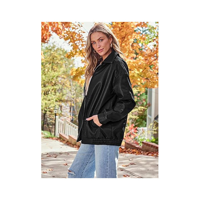 Belted Rider Black Jacket for Women Leathers Crafted