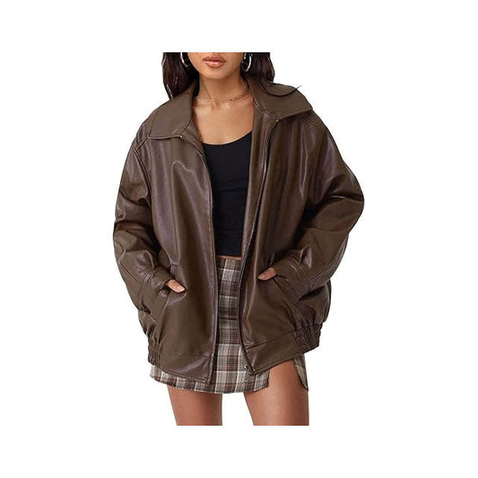 Belted Rider Brown Jacket for Women Leathers Crafted