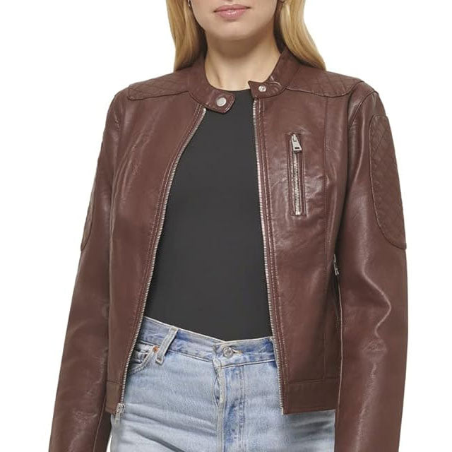 Belted Rider Brown Jacket for Women Leathers Crafted