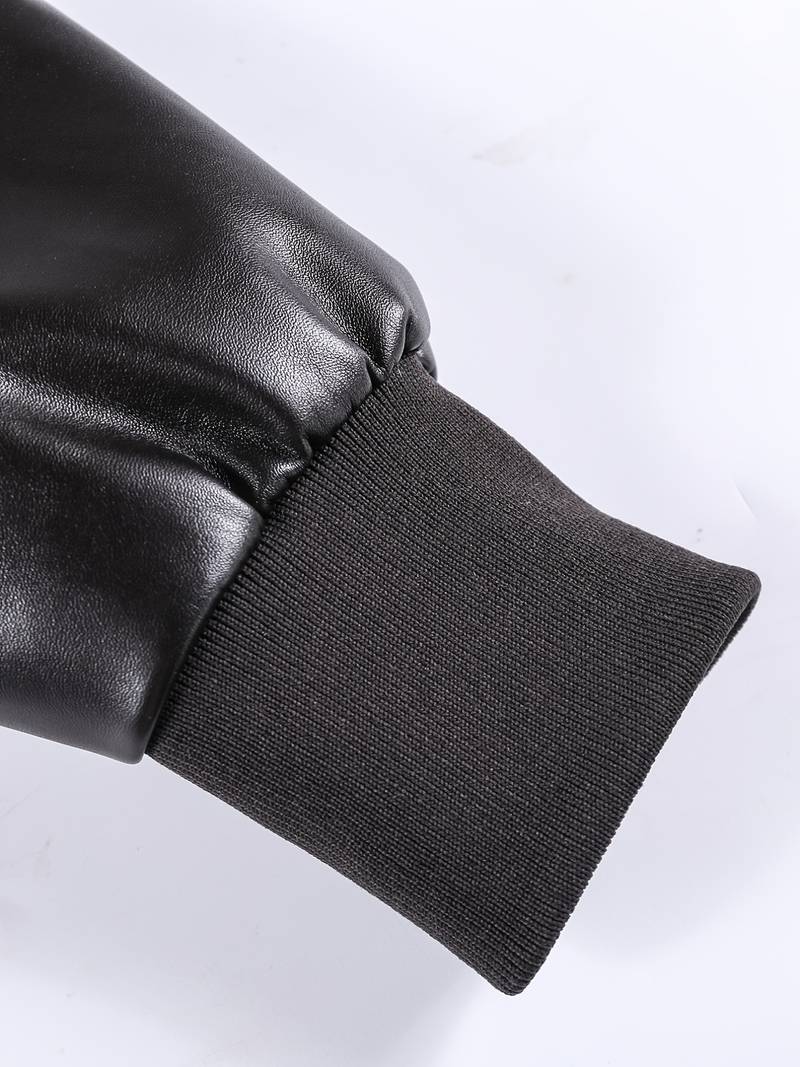 Men's Leather Sherpa-Lined Jacket / Fashion Jacket Leathers Crafted