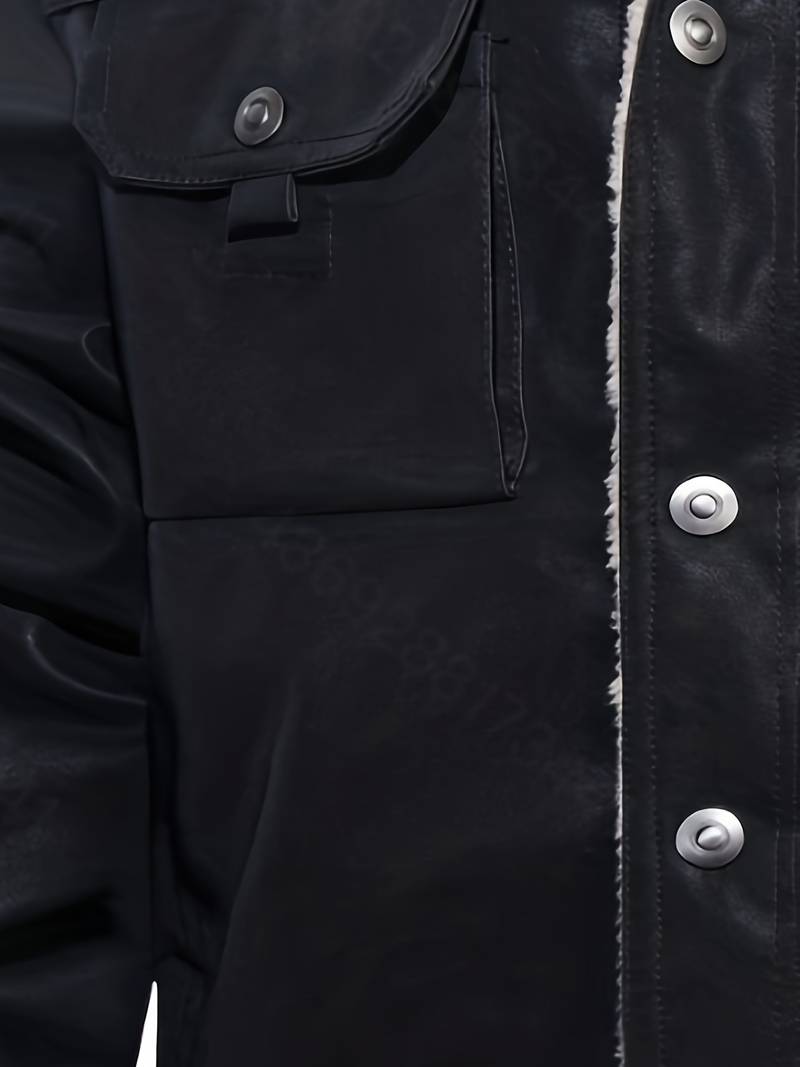 Men's Leather Sherpa-Lined Jacket / Fashion Jacket Leathers Crafted