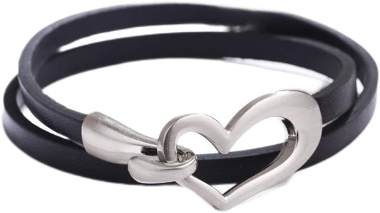 ladies leather Bracelet bands for your lady. A perfect GIFT of heart bracelet Leathers Crafted