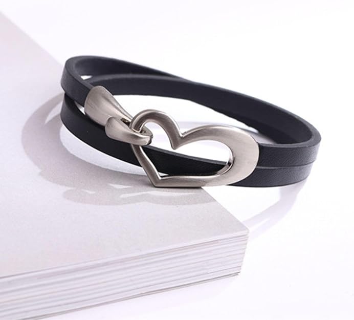 ladies leather Bracelet bands for your lady. A perfect GIFT of heart bracelet Leathers Crafted