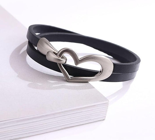 ladies leather Bracelet bands for your lady. A perfect GIFT of heart bracelet Leathers Crafted