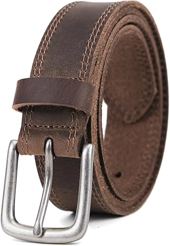 'Leather Belt Brown simple and elegant' Leathers Crafted