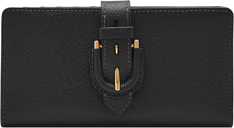 Timeless Luxury: Ladies' Leather Wallet with golden buckle Collection Leathers Crafted