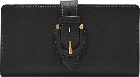 Timeless Luxury: Ladies' Leather Wallet with golden buckle Collection Leathers Crafted