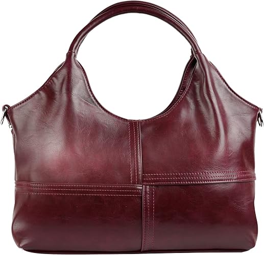 Womens Vegan Leather Handbags Tote Bag Shoulder Bag Top Handle Satchel Ladies Purse Crossbody Hobo Bag Leathers Crafted