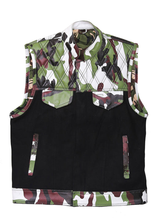 Leather waistcoat/ Faux Leather vest Leathers Crafted