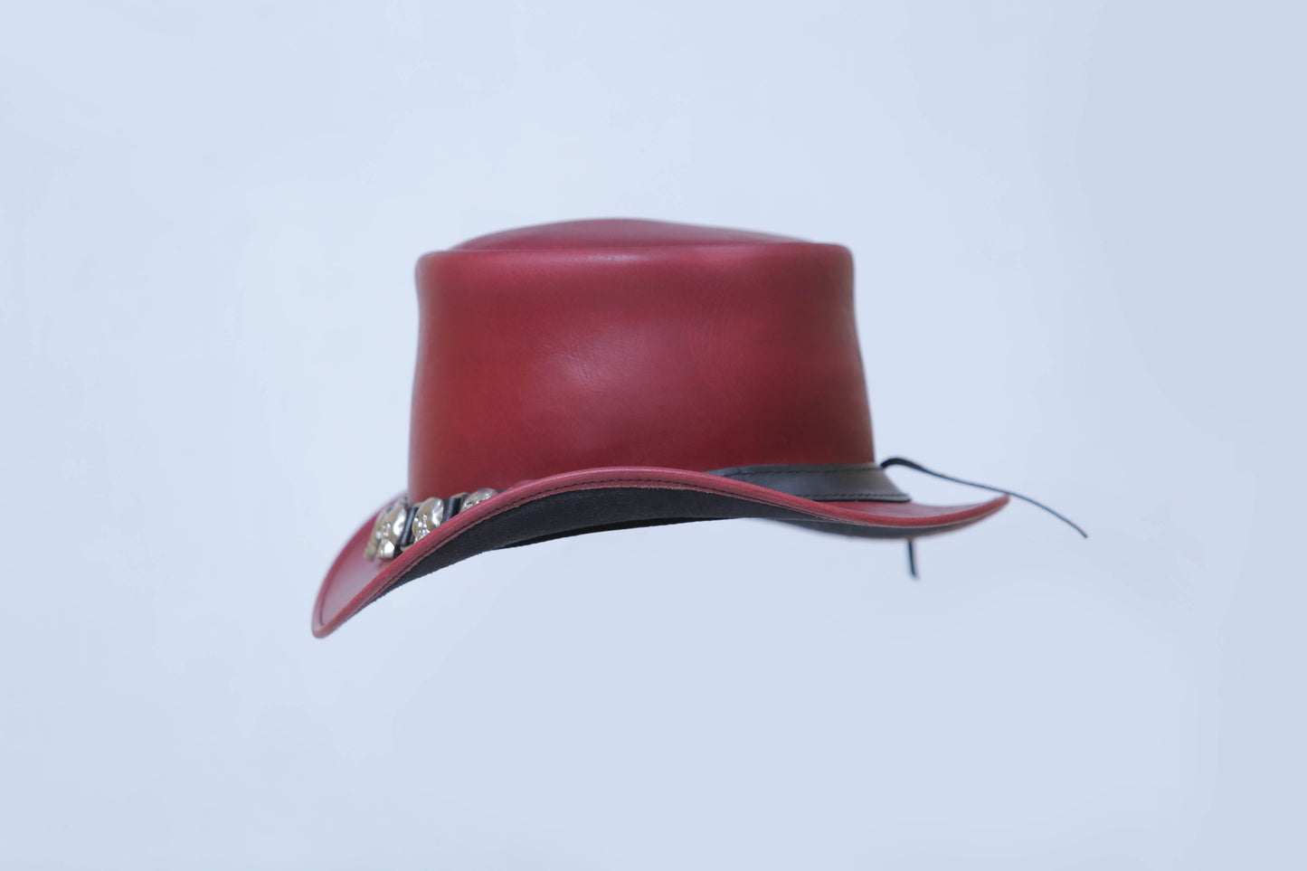 Skull Style Leather Hat Leathers Crafted