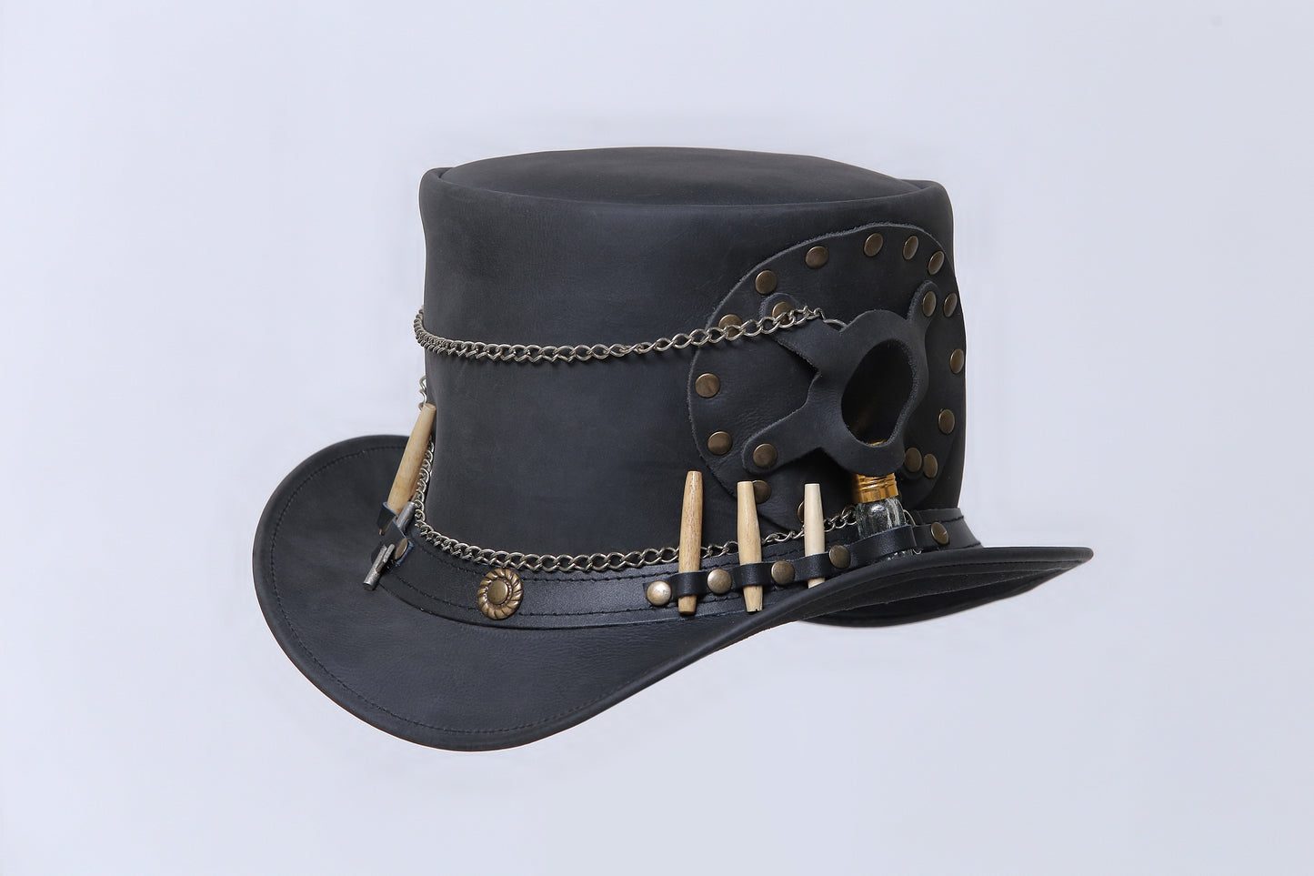 Rustic Cowhide Cowboy Hat Leathers Crafted