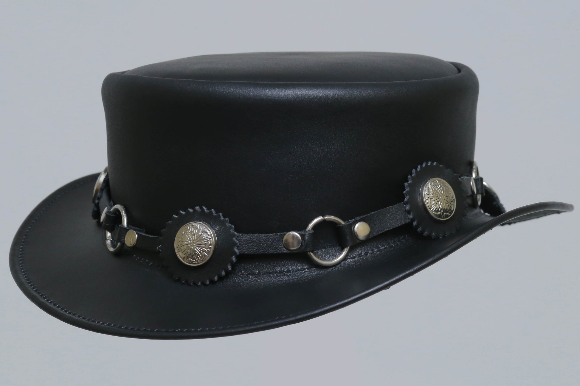 Rawhide Rancher Leather Cowhide Hat Leathers Crafted