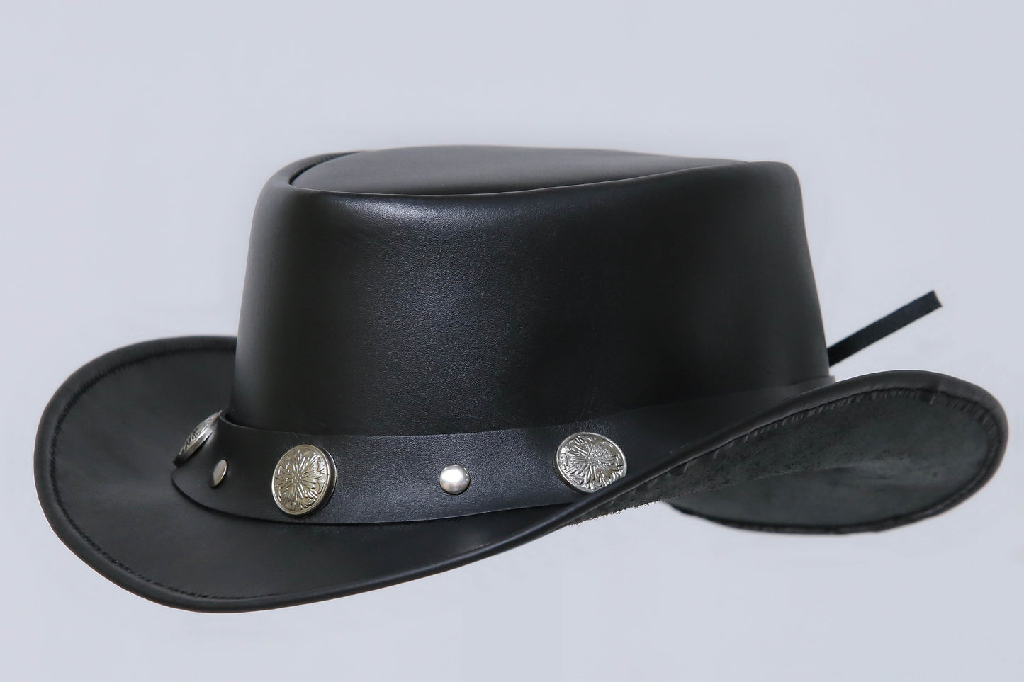 Western Cowboy leather Hat Leathers Crafted