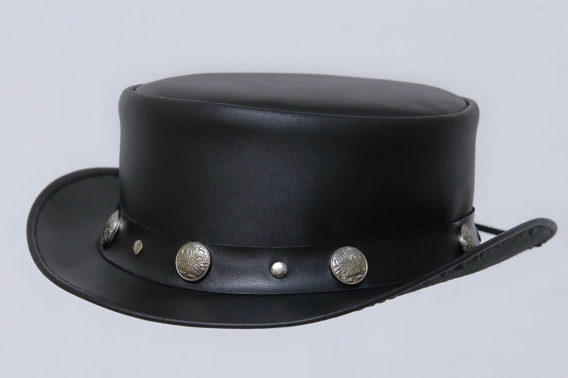 Western Cowboy leather Hat Leathers Crafted
