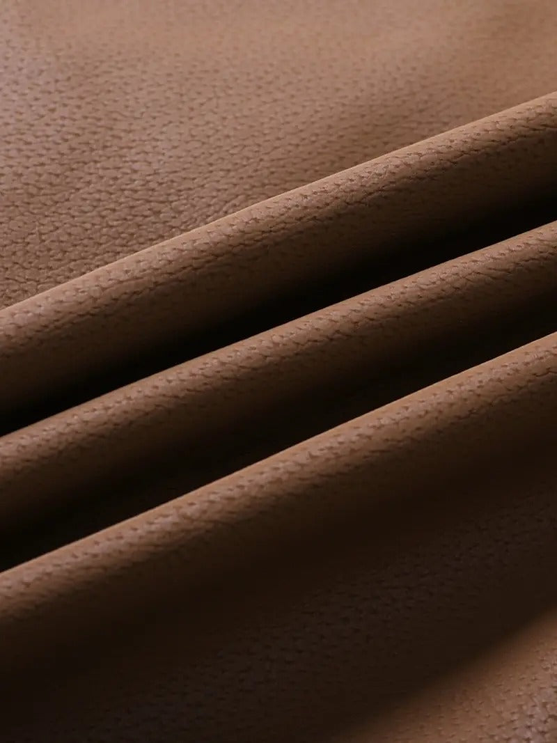 Men's Aviator Bomber Jacket with Patches and Sherpa Collar Leathers Crafted