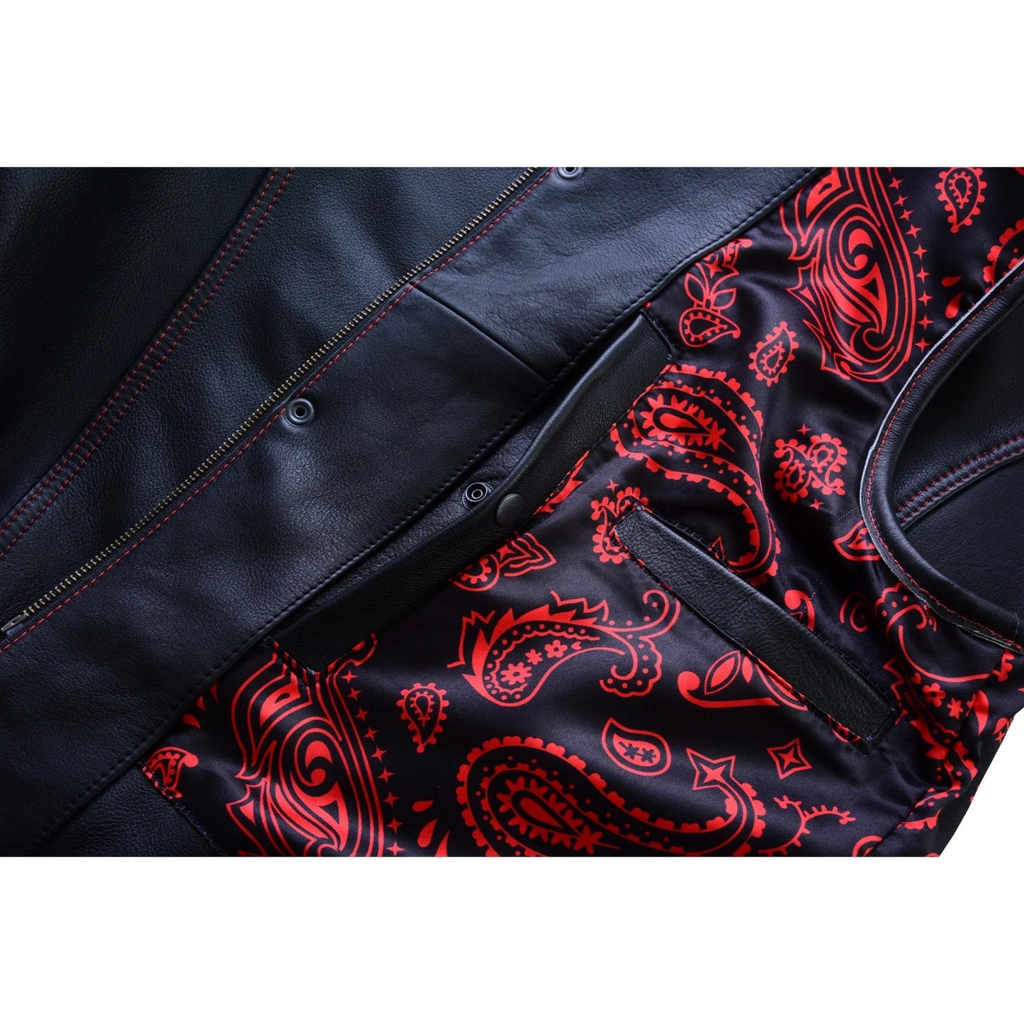 Red Diamond Quilted Leather Vest – Style Meets Craftsmanship Leathers Crafted