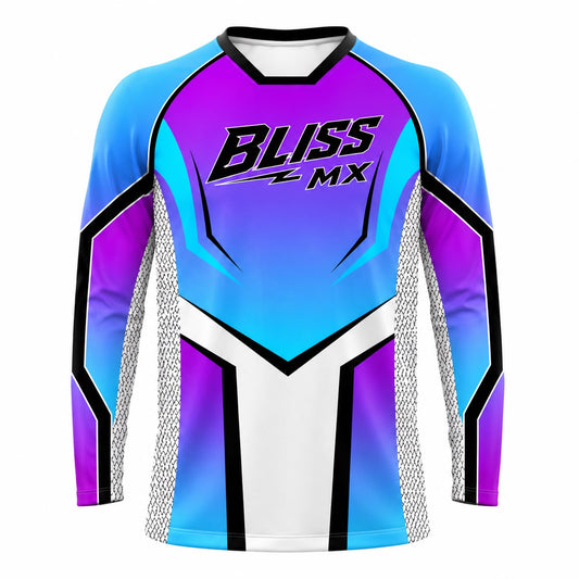 Custom MX Jersey | Bliss MX Purple Blue Racing Jersey
