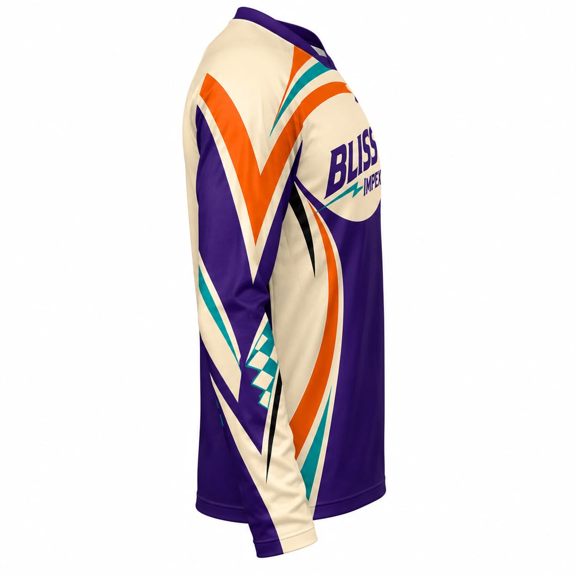Custom Purple & Cream Motocross Jersey