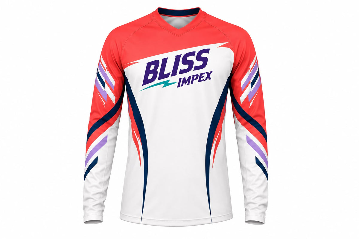MX Racing Shirt, Peach Pink and white Mx jersey