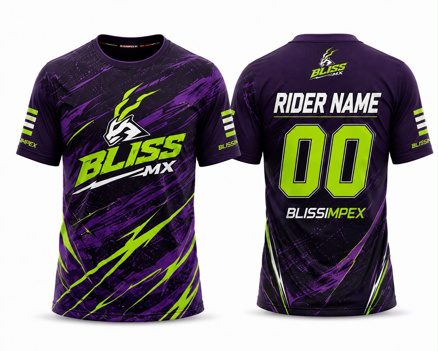 Neon Green & Purple MX T-Shirt