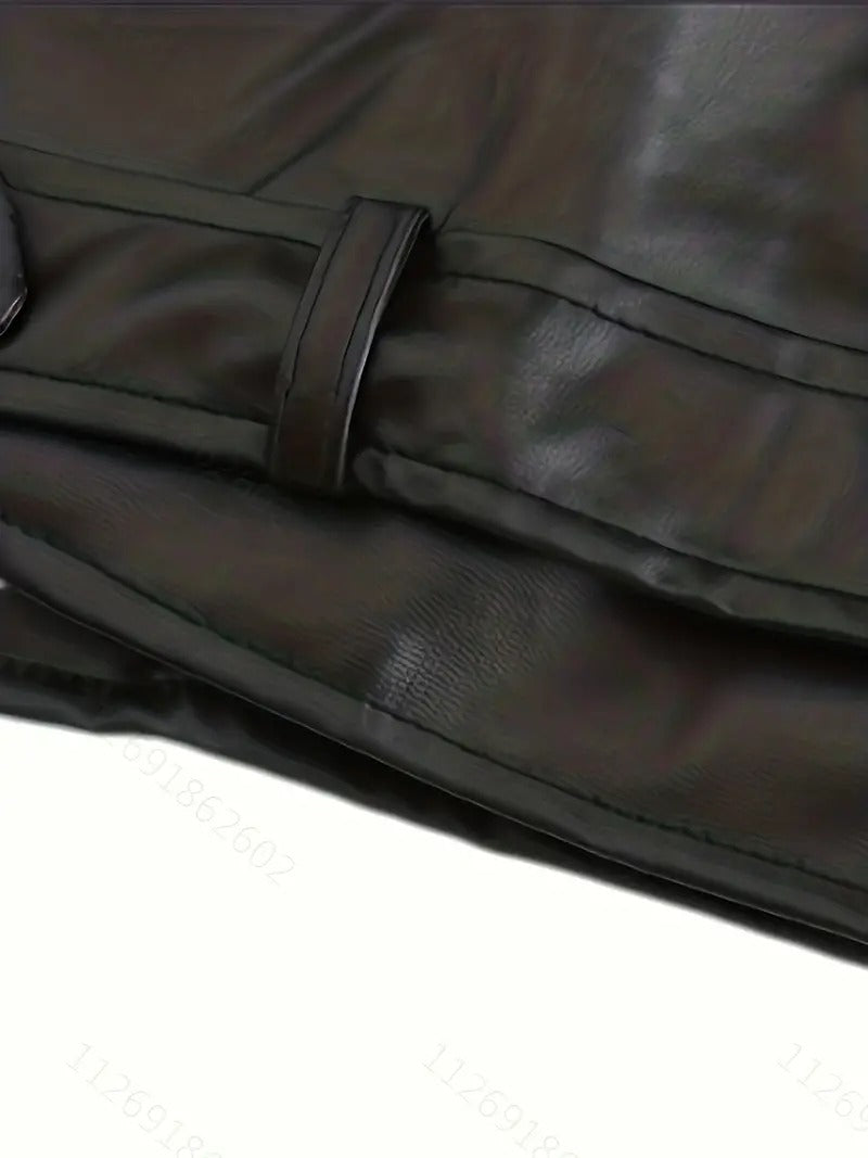 Black Blouson Style Jacket Leathers Crafted