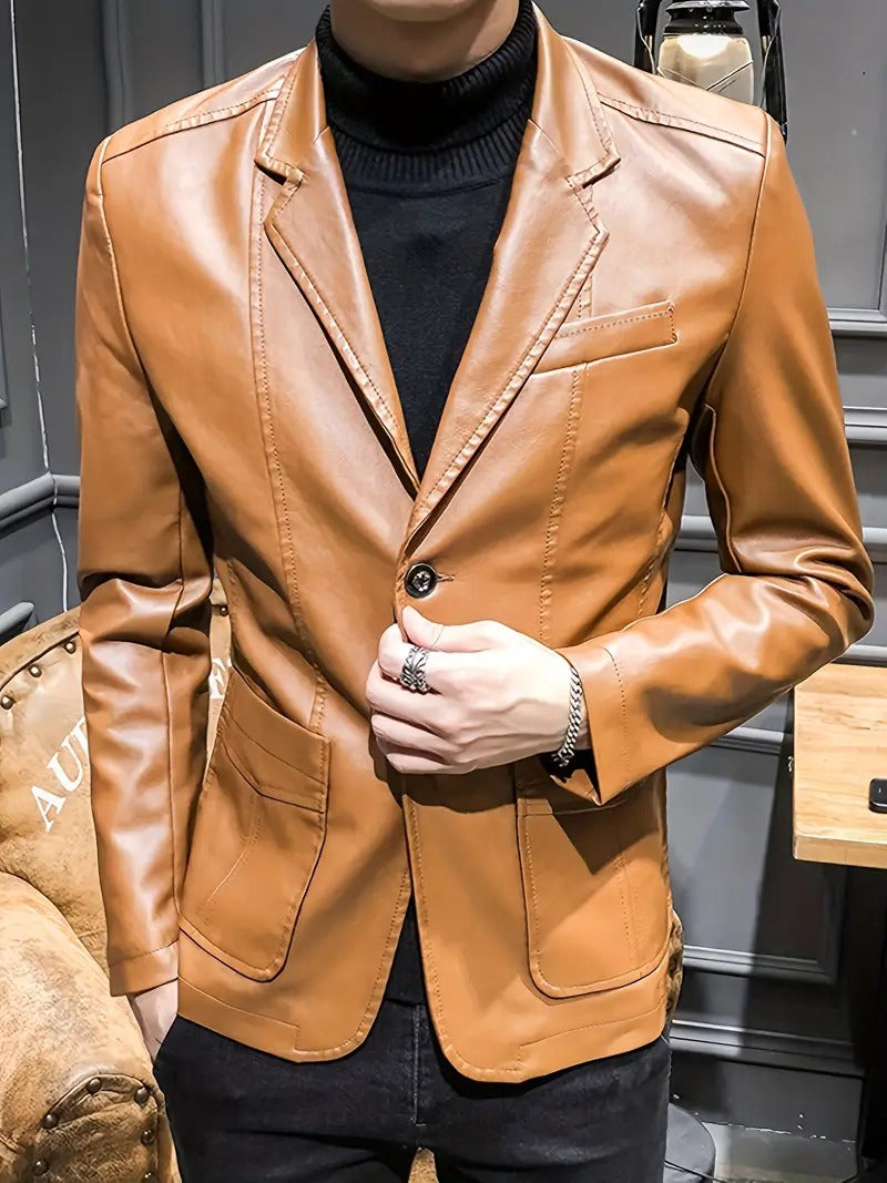 Classic Camel Brown Leather Coat – Timeless Elegance and Warmth Leathers Crafted