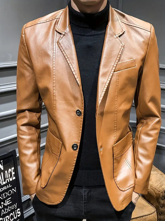 Classic Camel Brown Leather Coat – Timeless Elegance and Warmth Leathers Crafted