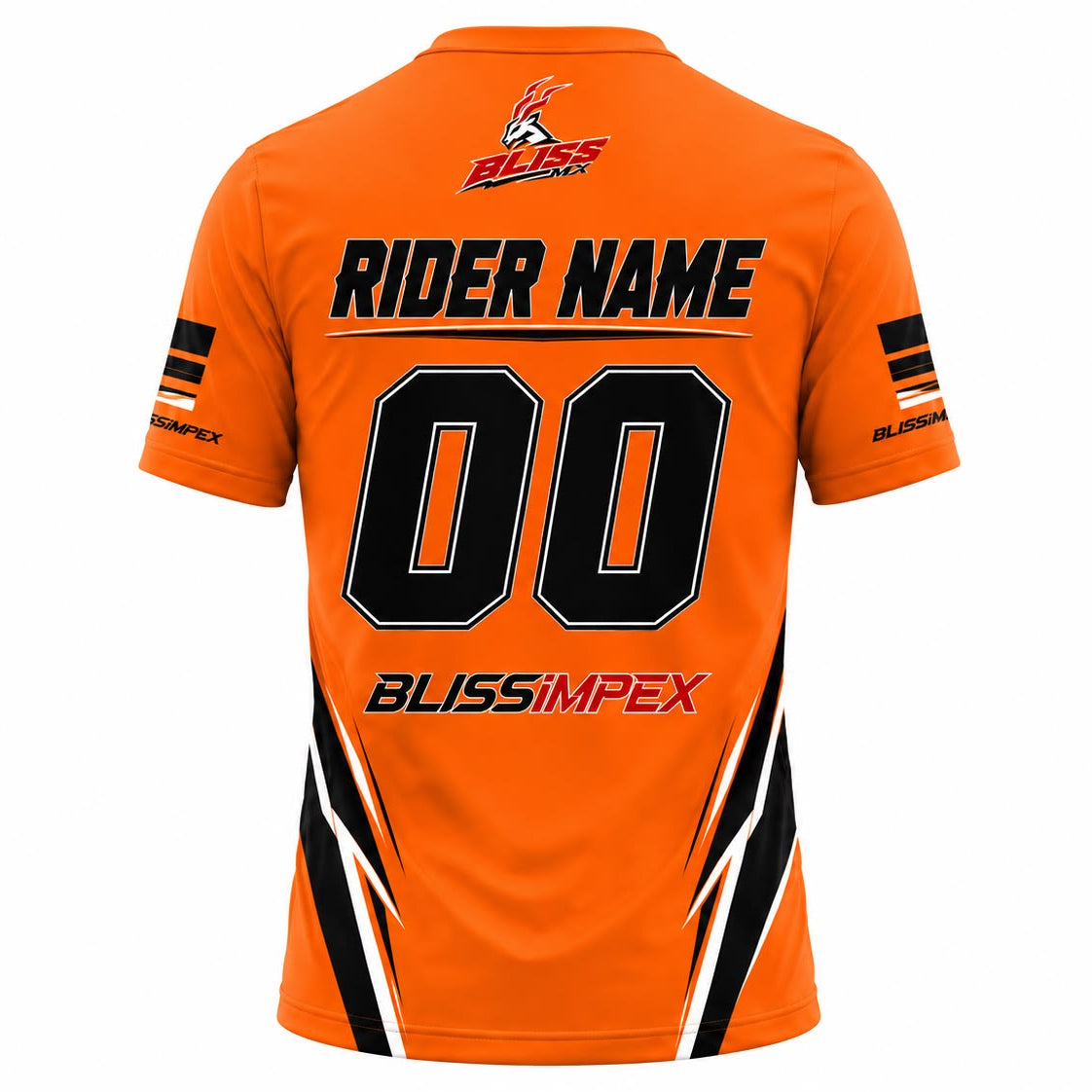 Custom Orange Motocross Jersey